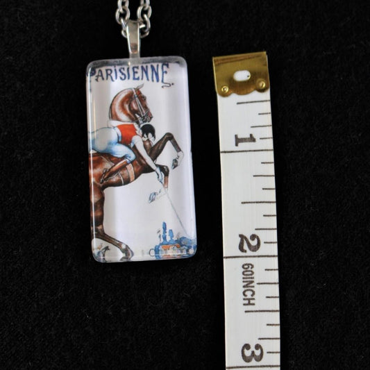 1930s Woman Playing Polo from La Vie Parisienne Necklace