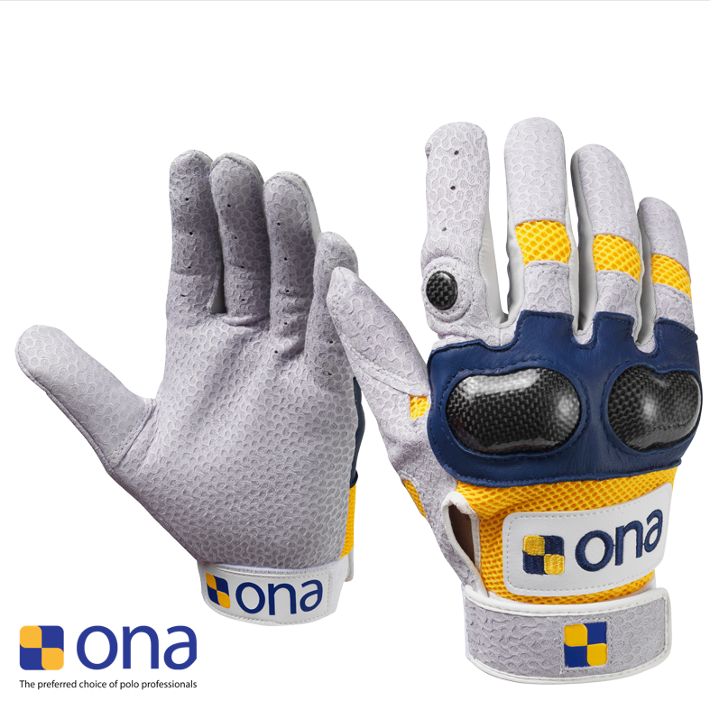 RUN OUT SPECIAL! Ona Polo Carbon Pro Gloves Pair Yellow