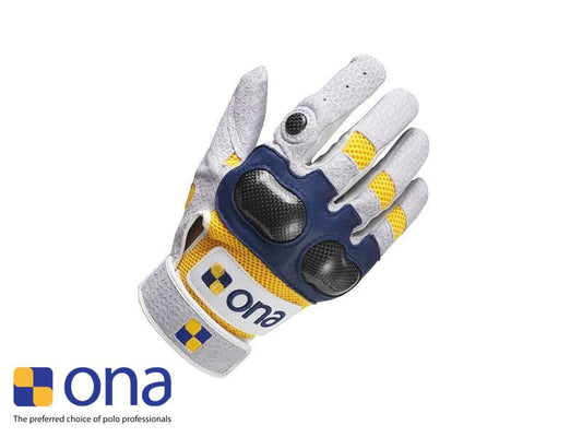 RUN OUT SPECIAL! Ona Polo Carbon Pro Yellow Glove - Right Hand Only