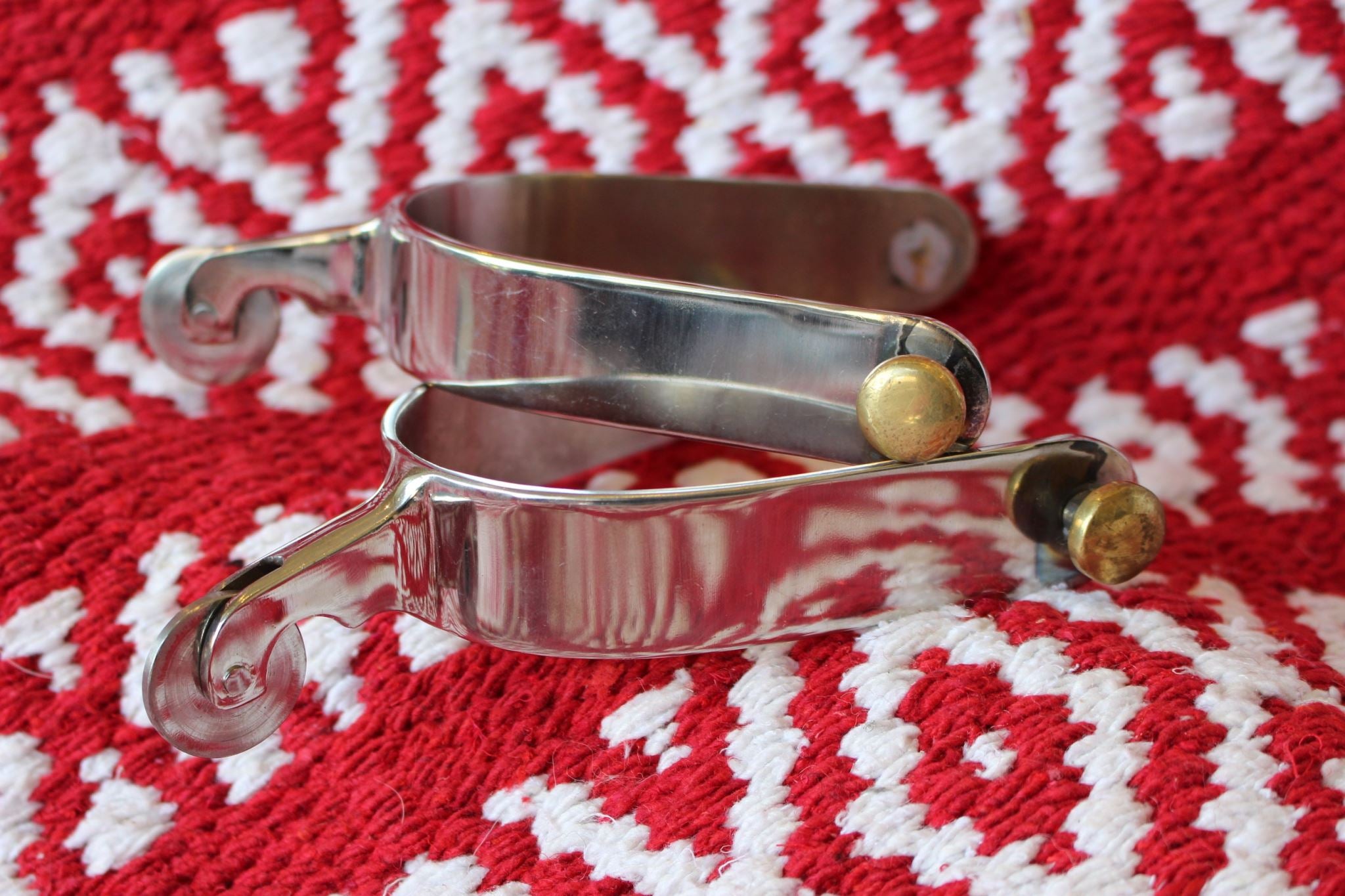 Bracelet cuir Western Spurs acier laiton 10 points -- PAS DE NOM TROUVÉ Bracelet cuir Western Spurs acier laiton 10 points -- PAS DE NOM TROUVÉ