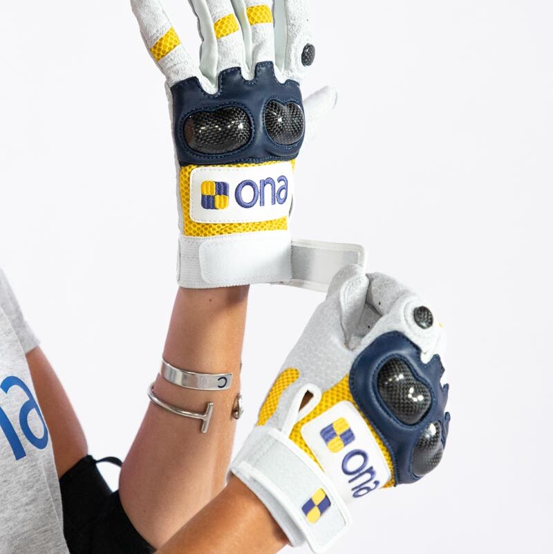 RUN OUT SPECIAL! Ona Polo Carbon Pro Gloves Pair Yellow